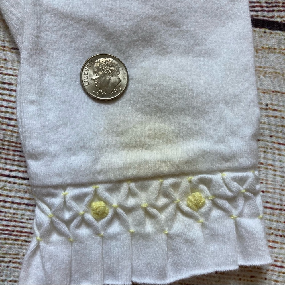 First Impressions 2 Piece Outfit Set Girls Size 12 mo Yellow White - Picture 6 of 6